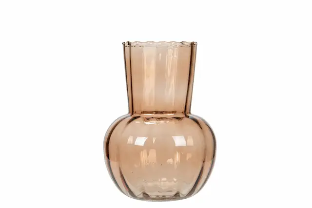 Vase Camelia Brown/Pink