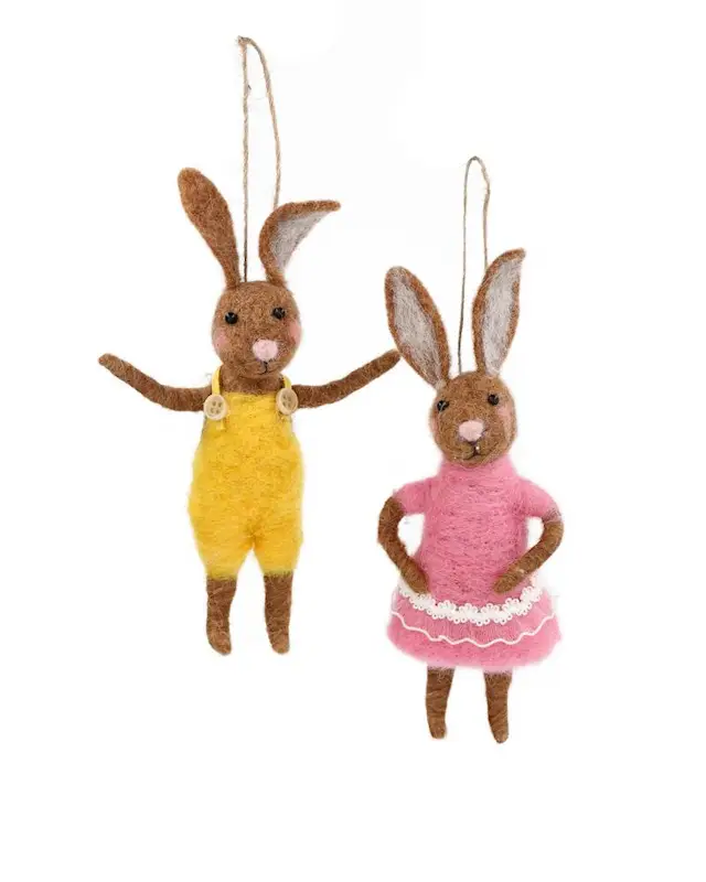 Villaeläinten roikkuvat kaniystävät sekoitus