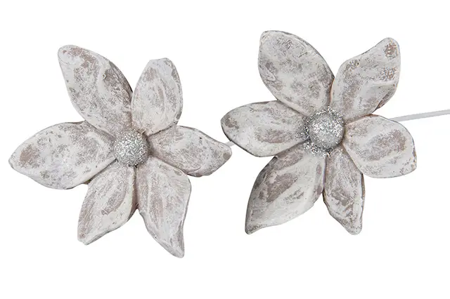 Stick Flower Champagne Poly