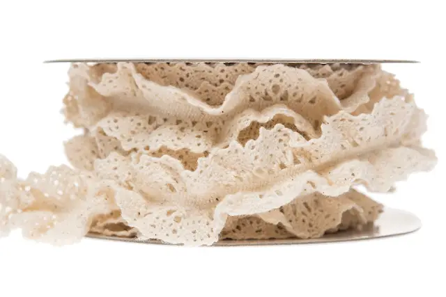 Ribbon Lace Elastic Creme