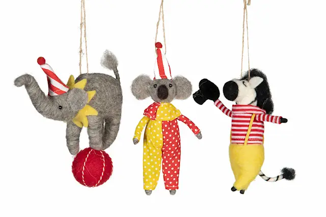 Hänge Ulldjur Cirkus Mix