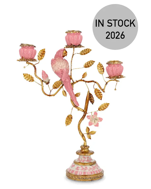 Kynttilänjalka, linnunlehti, vaaleanpunainen