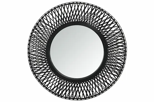 Spegel Net Bambu Svart