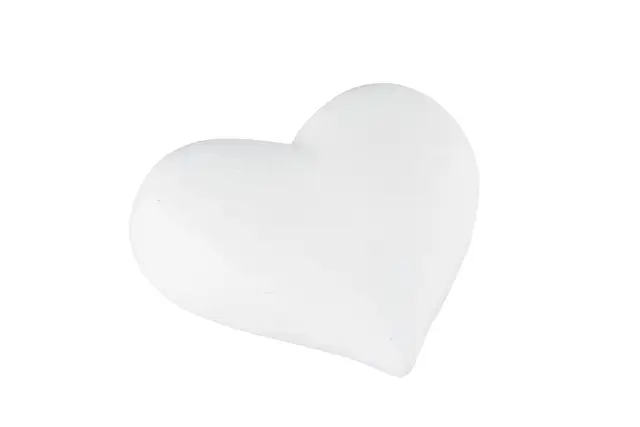 Sydämeen kirjoitettava valkoinen