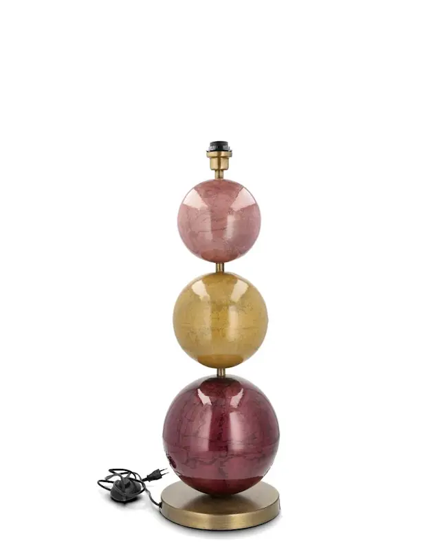 Golvlampa Multi Stone 3 Plommonröd